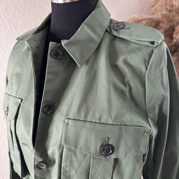 H&M Green Military Style Jacket - Picture 2 of 3